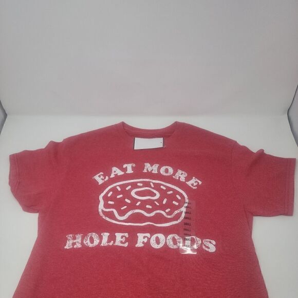 New! Graphic T Shirt Eat More Hole Food unisex Size Small - Picture 3 of 3